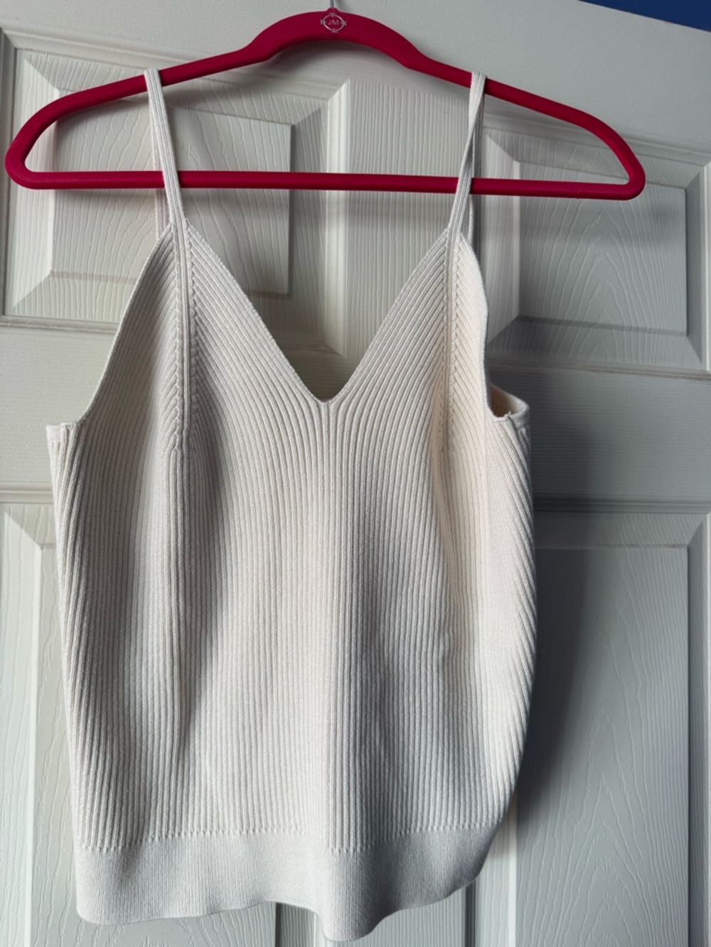 GAP Cream Ribbed V-Neck Cami